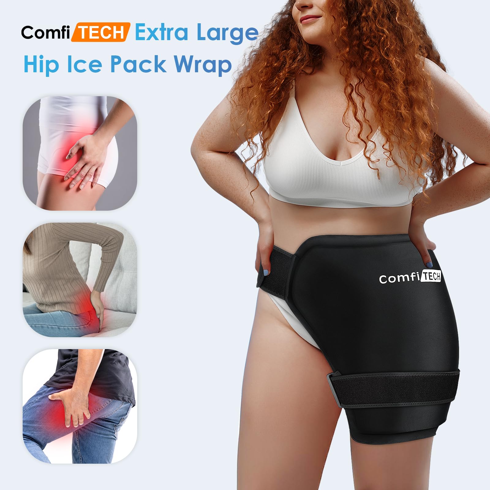 Sangle ComfiTECH prolongée pour hanche assure maintien et liberté de mouvement