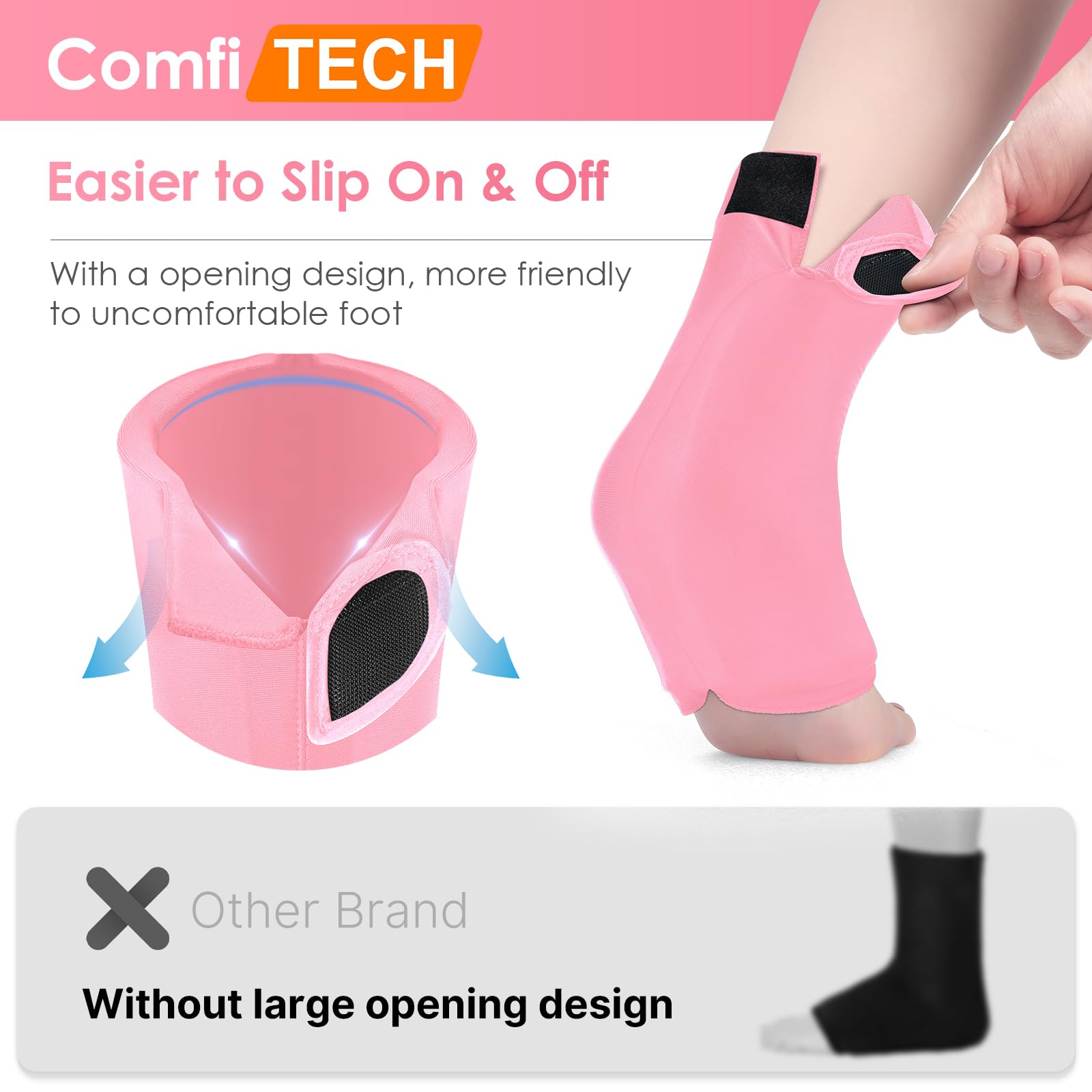 Comfitech wrap glace: fermeture reglable assure un ajustement sûr.
