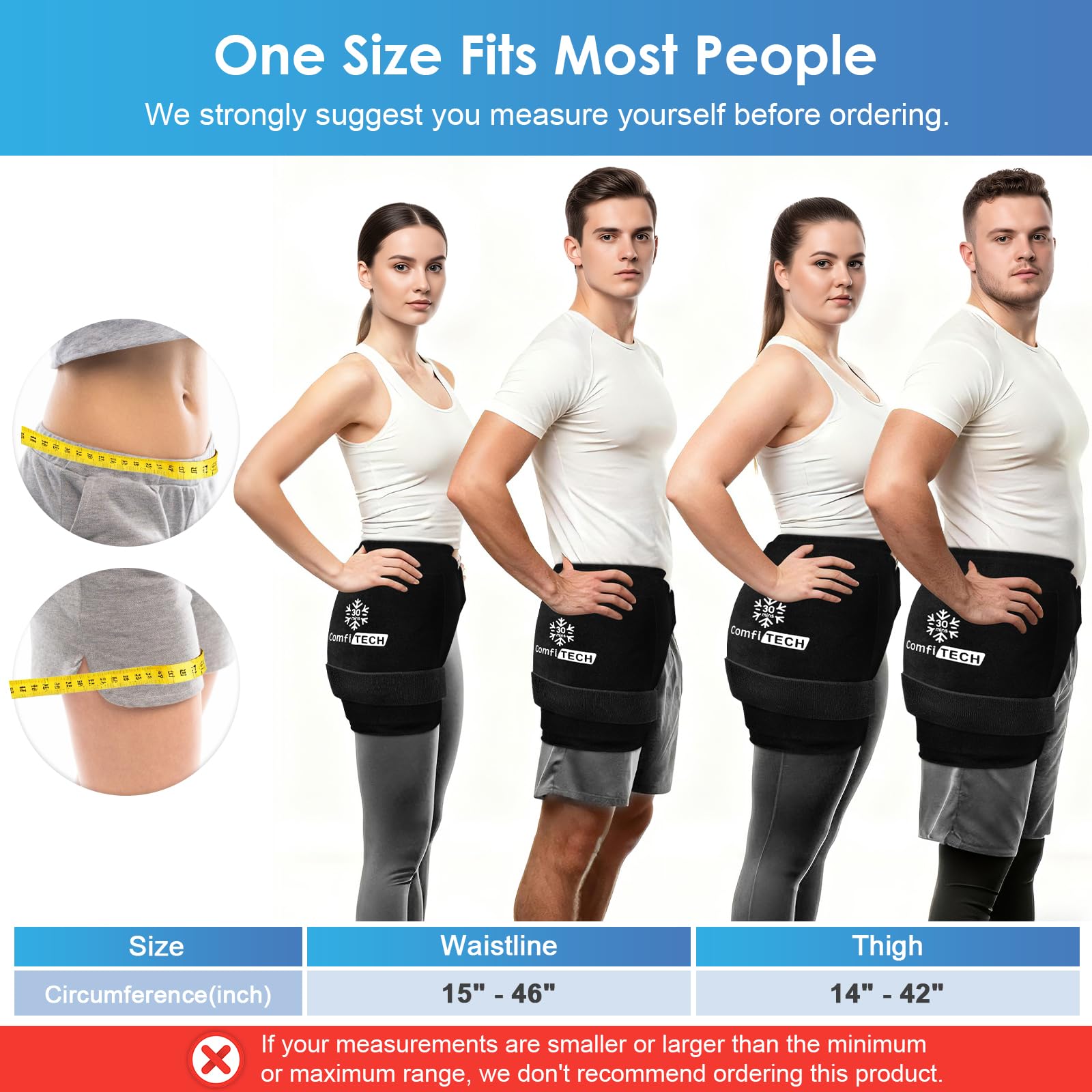 ComfiTECH: gel flexible qui demeure souple pour un maintien stable