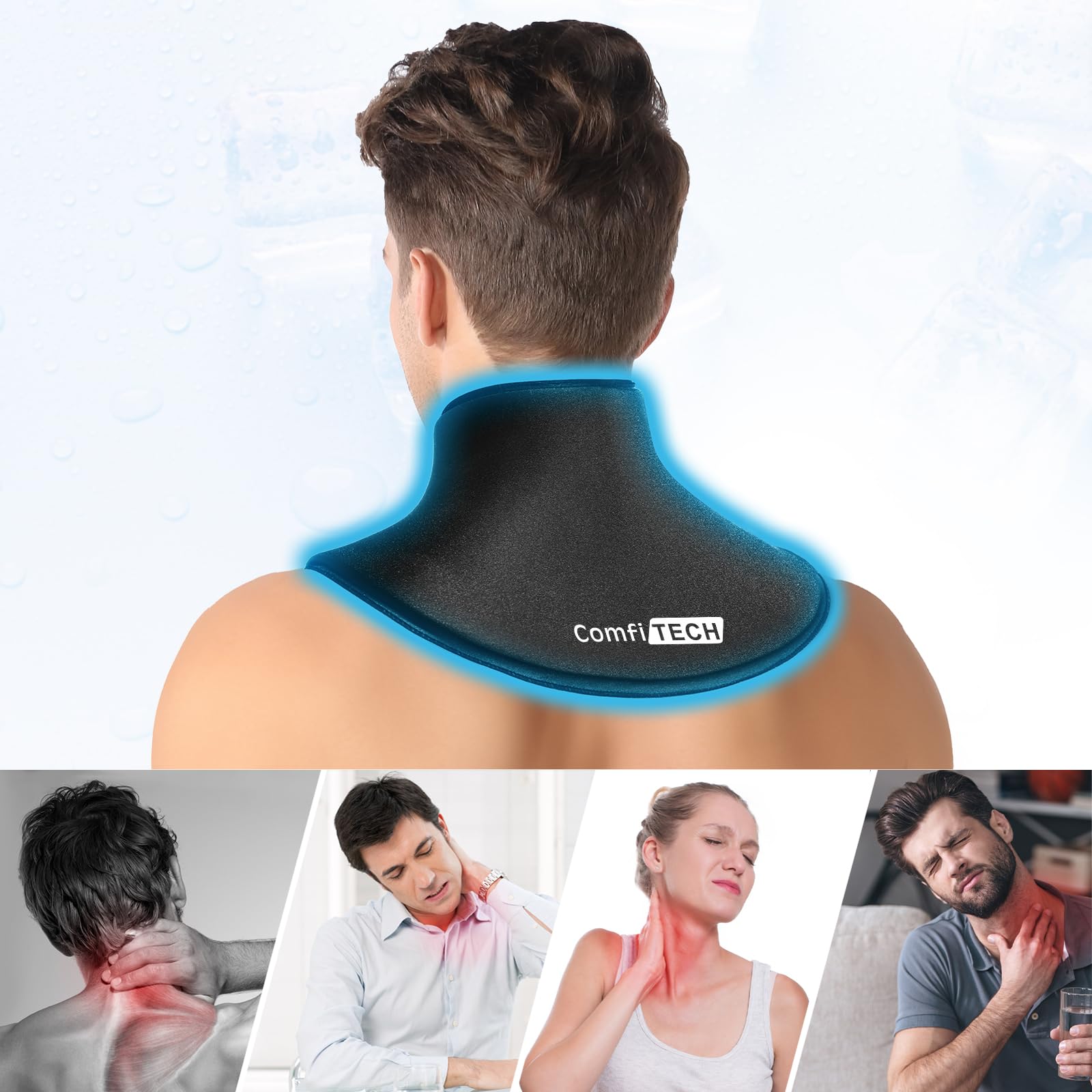 ComfiTECH Gel congele pliable : reste souple et s adapte au cou
