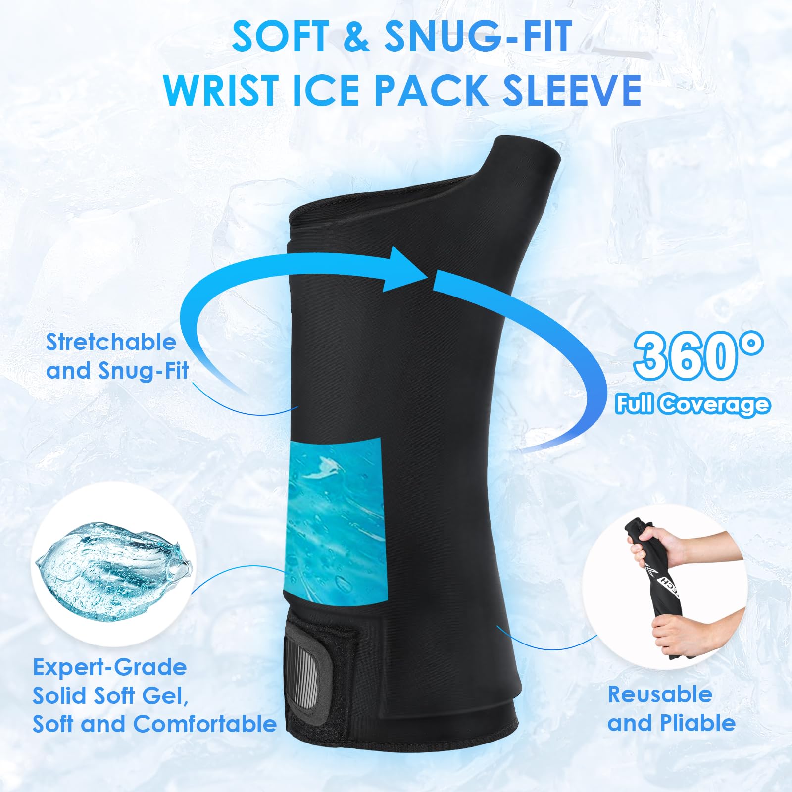 Sac refermable Comfitech pour garder propre l’accessoire.