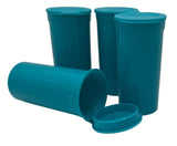 Bouteilles Comfort Axis bleu opaque, rangement fiable et esthétique pour médicaments.