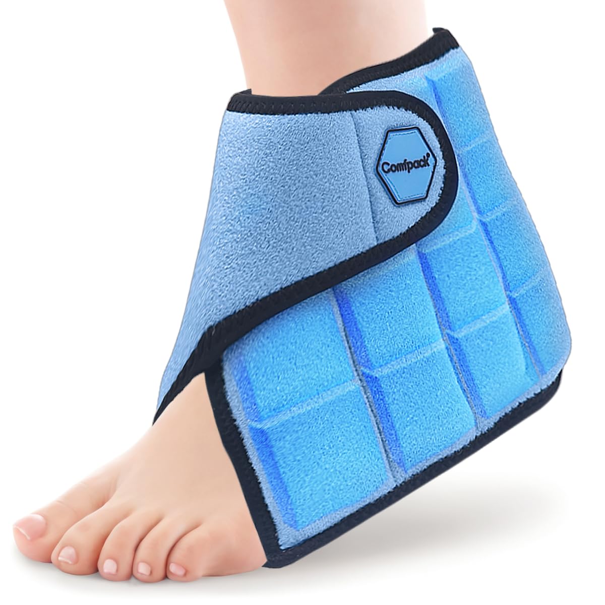 Comfpack Bande Glace Cheville, couverture ciblée et réconfortante pour l’inconfort de la cheville.