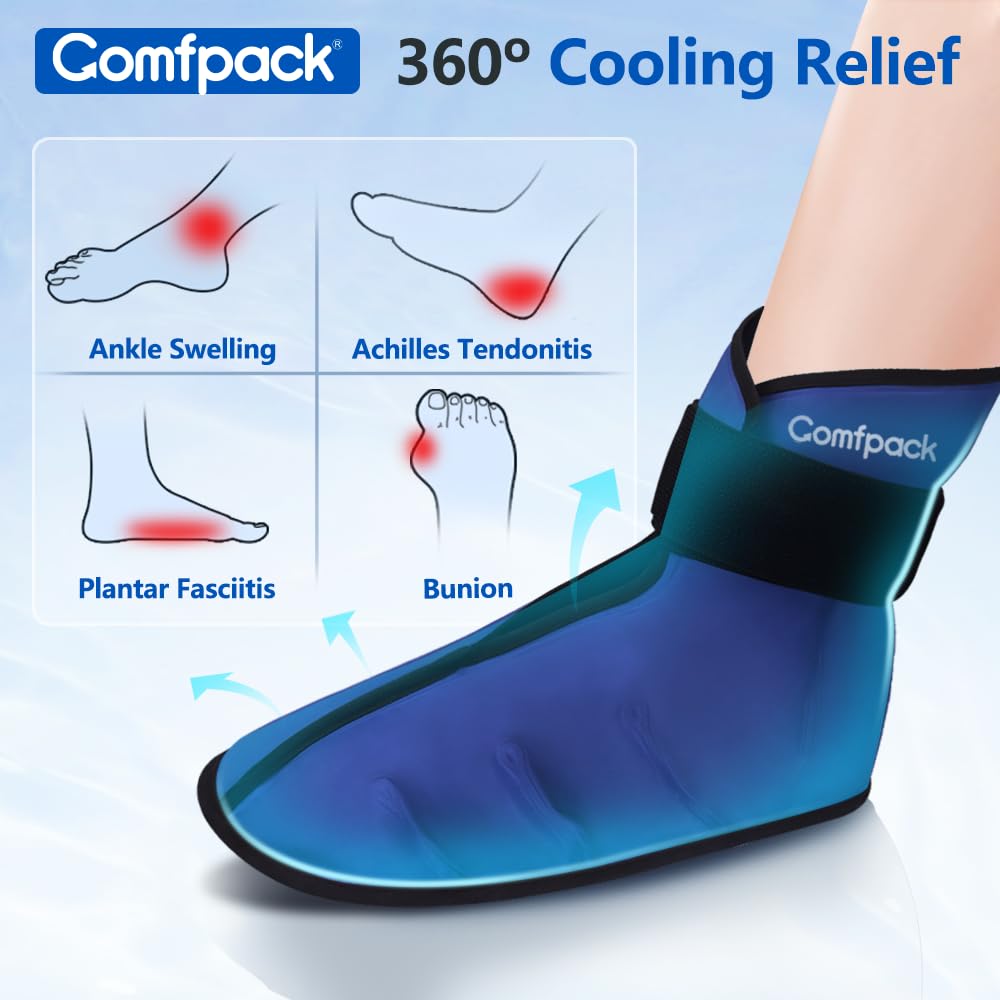 Comfpack Botte Glace Pied Ouverture Large facilite l'enfilage, même après un gonflement