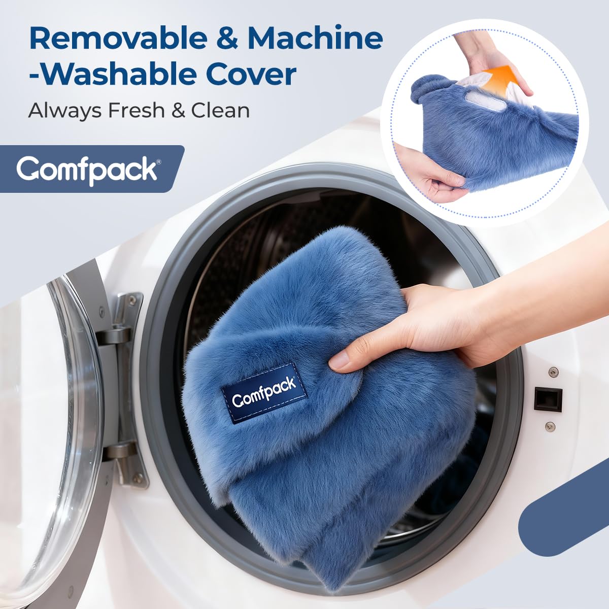 Chaleur humide profonde Comfpack pour cheville et tendinites, confort ciblé.