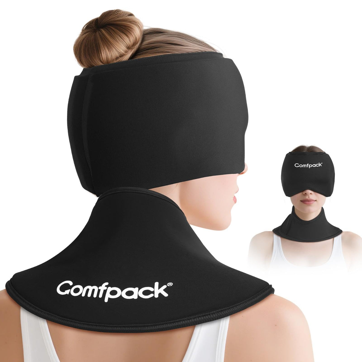 Chapeau Comfpack relief migraine, confort doux et frais immédiat