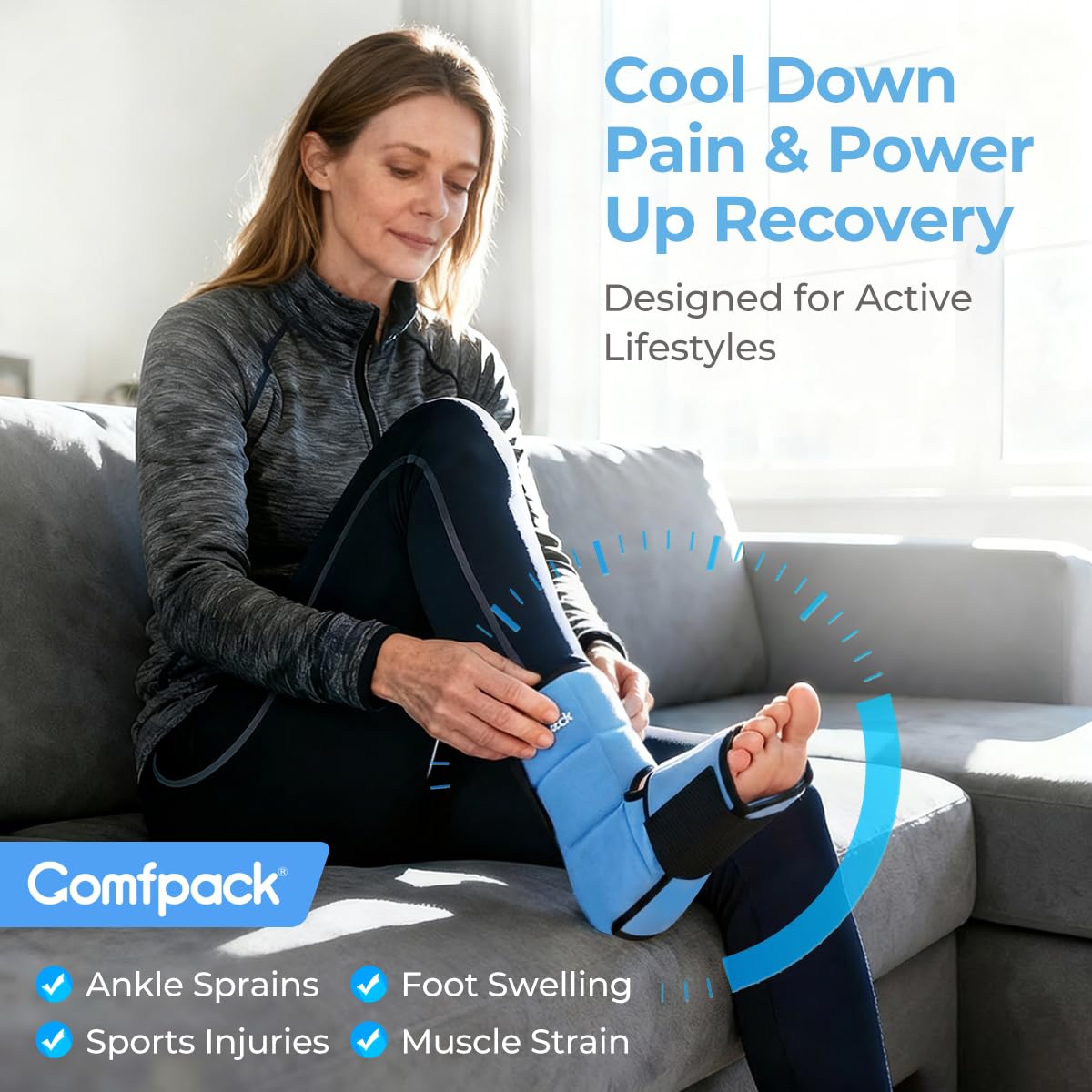Comfpack couverture 360 pied cheville assure refroidissement uniforme
