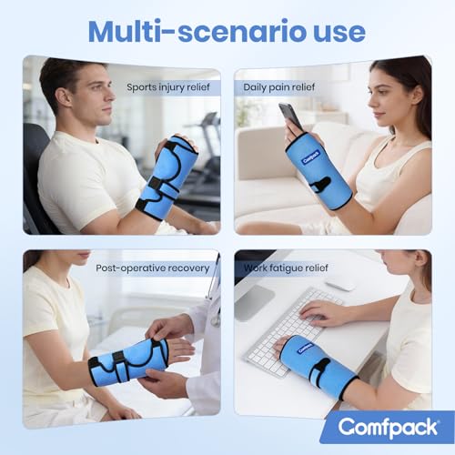 Comfpack design ouvert doigts améliorant la mobilité.