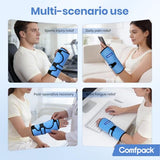 Comfpack design ouvert doigts améliorant la mobilité.