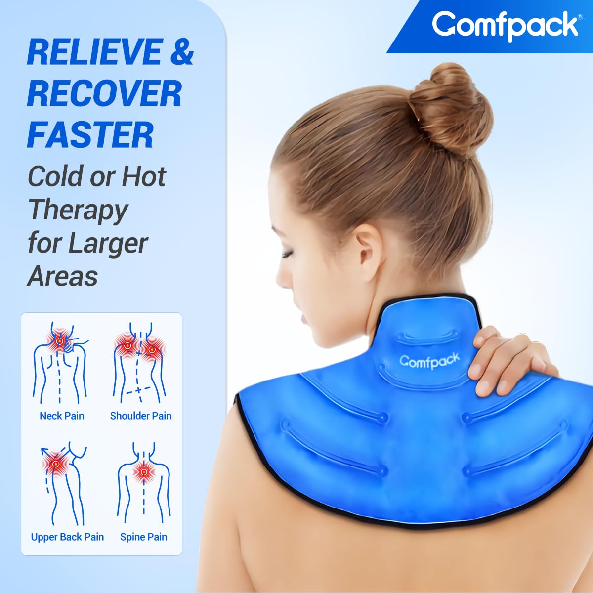 Comfpack design rembourré doux, contact peau agréable.