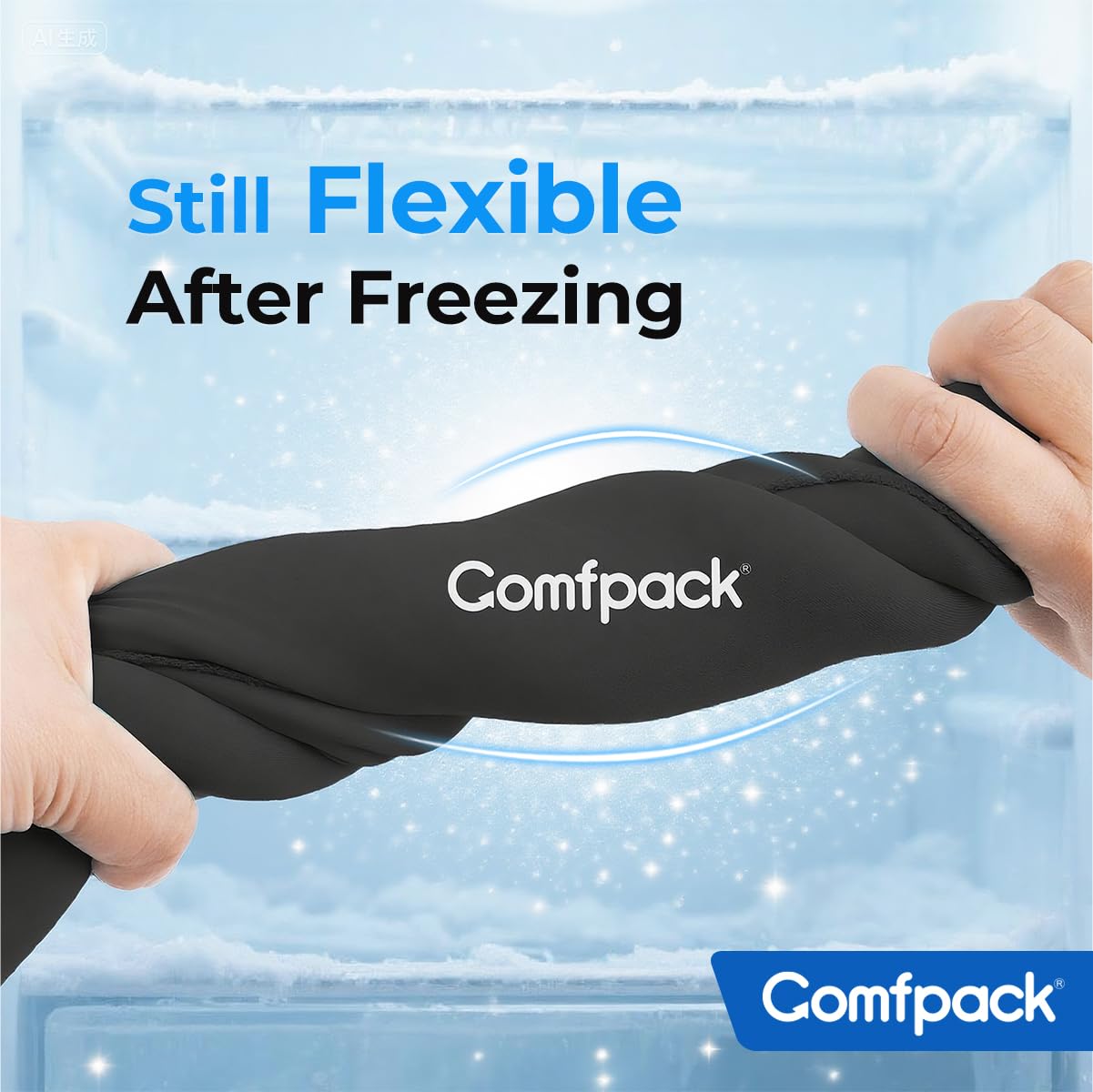 Comfpack Design Une Piece, distribution homogène du gel sans fuite.