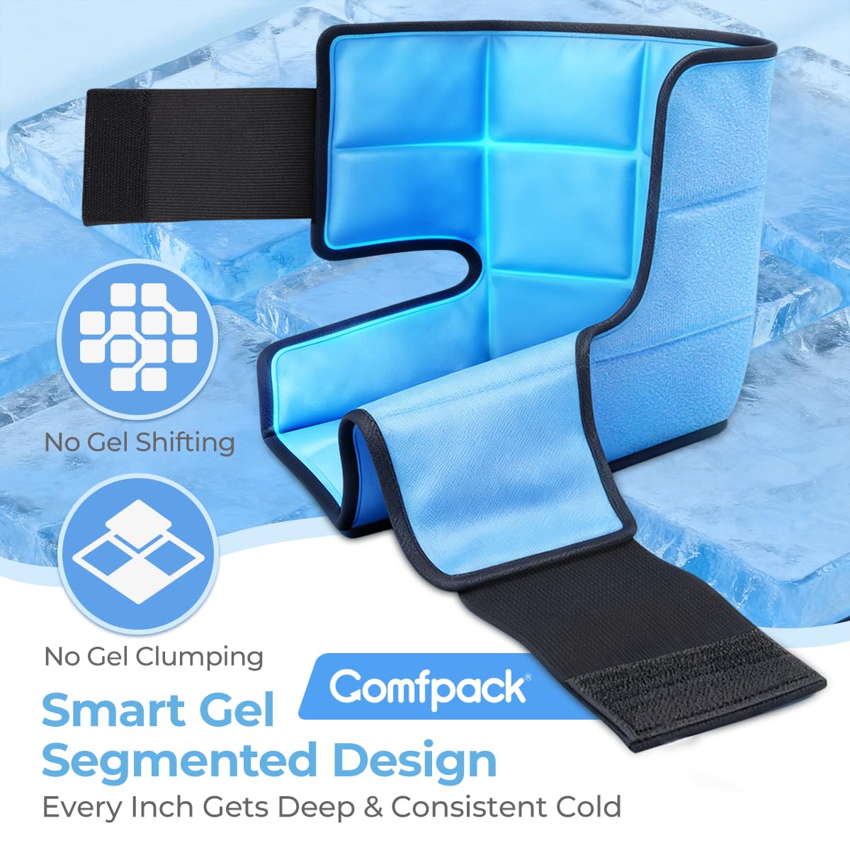 Comfpack enveloppe post-chirurgie ajustable assure maintien confortable et sûr