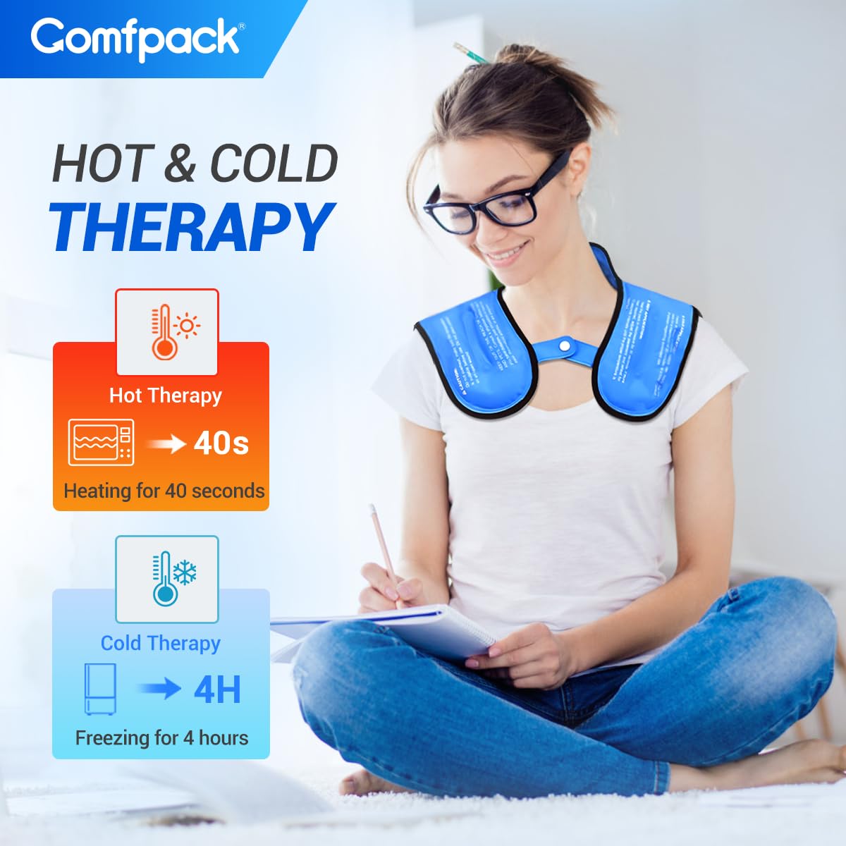 Comfpack étui de rangement inclus, hygiène et stockage facilité.
