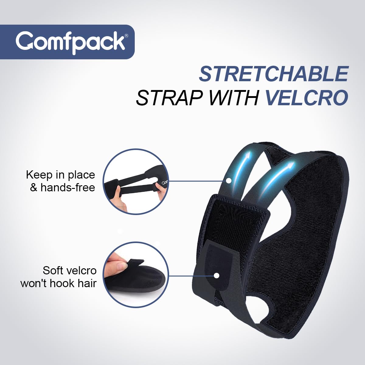 Comfpack etui-rangement inclus prolonge l’usage et protège le gel.