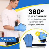 Gants Comfpack glace mains, doublure douce pour une utilisation hygiénique.