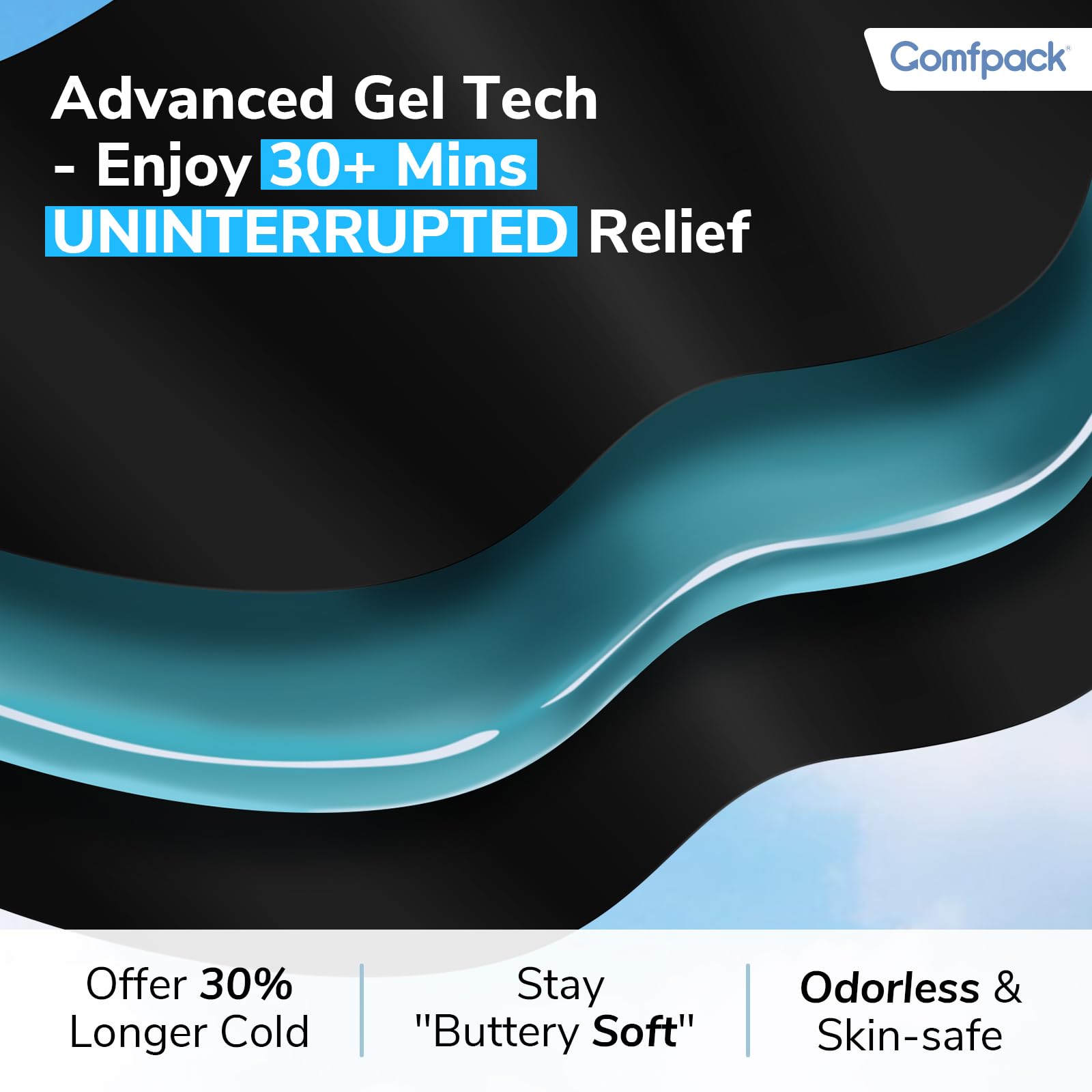 Gel avancé Comfpack, maintien froid durable et flexible