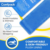 Comfpack gel glace genou-utilisation s'adapte facilement au genou.