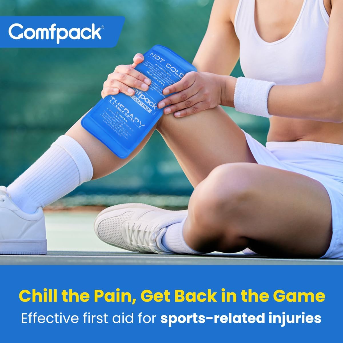 Comfpack gel glace visage-migraine apaise les tempes avec douceur.