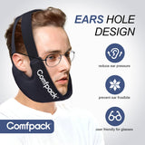 Comfpack gel-refroidissant-doux avec peluche intérieure offre douceur et confort.