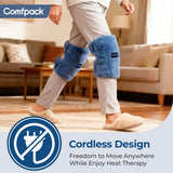 Genou chauffant Comfpack emballage cadeau — idée cadeau réconfortante.