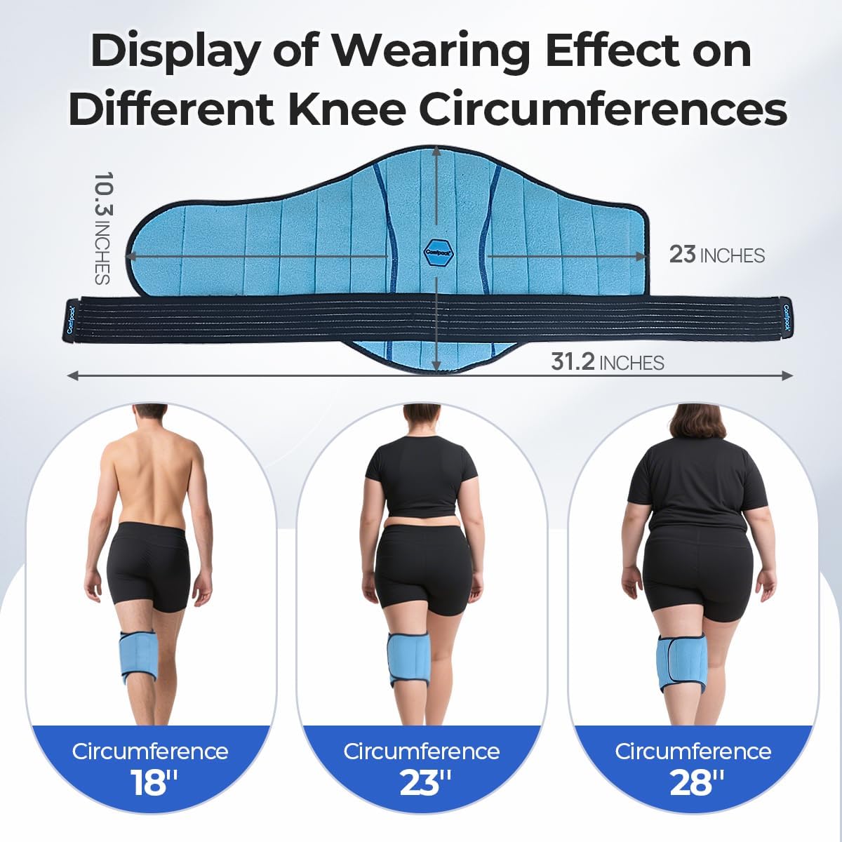 Comfpack Genou – design flexible et thermique: confort lors des activités quotidiennes.