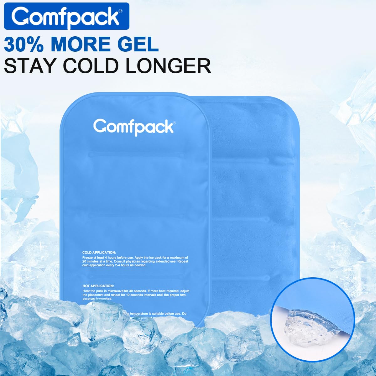 Comfpack glace accessoires rangement, gestion des odeurs.