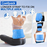 Comfpack glace sangle longue, maintien sûr lors du mouvement possible.