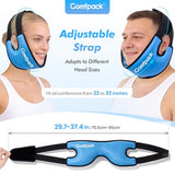 Comfpack grand format 34x13 cm, couvre tout le visage et la mâchoire.