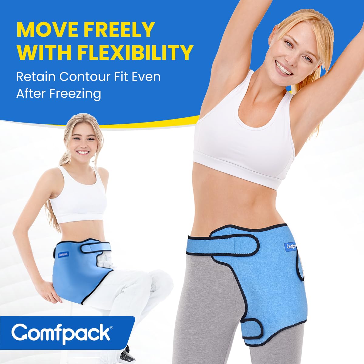 Comfpack Hanche, contour ergonomique assure un contact optimal.