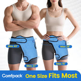 Comfpack Hanche, gel souple et durable reste flexible après congélation.