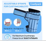 Comfpack enveloppant glacé pour hanche se modèle facilement à la forme des hanches.