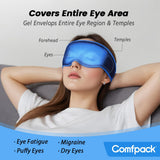 Comfpack masque oculaire gel 3D en chaud, pour détendre les muscles et faciliter le sommeil.