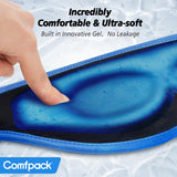 Comfpack masque oculaire velcro réglable, ajustement sûr sans tirer les cheveux.