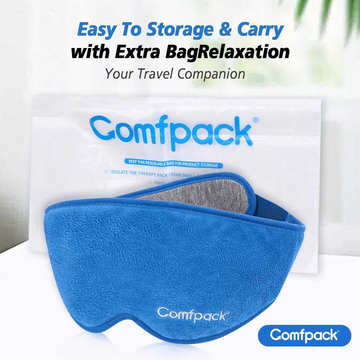 Comfpack yeux relaxation nuit silencieuse pour un repos discret.