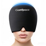 Comfpack Migraine Relief Cap vue frontale, confort immédiat lors des maux.