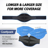 Comfpack neoprene-dos-confort: néoprène doux et respirant pour le port long.