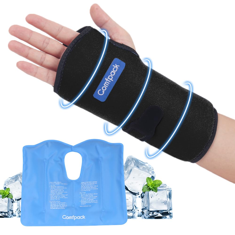 Comfpack poignet gel grand: couverture étendue pour poignet et paume, réconfort rapide.