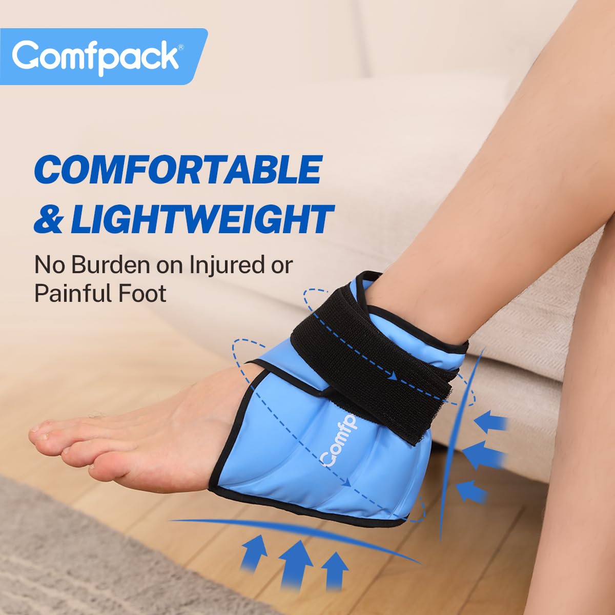 Comfpack sac de rangement zippé prolongeant l’usage et l’hygiène.