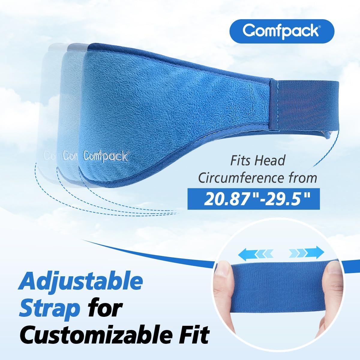 Comfpack sac-rangement zippé pour emporter et protéger le masque.