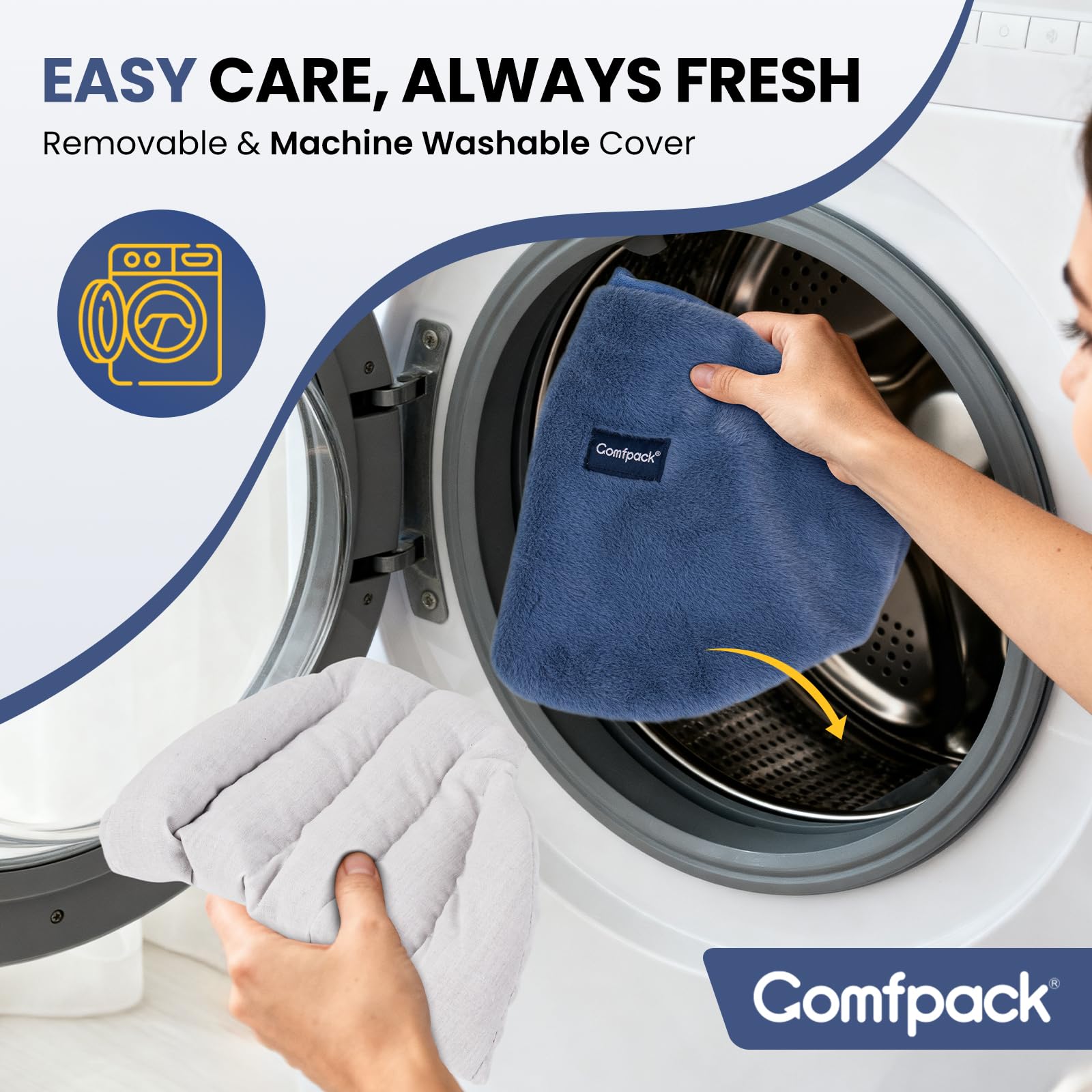 Texture double-face Comfpack, douceur luxueuse pour la peau.