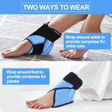 Comfpack thérapie chaud/froid: pratique pour alternance sur la cheville.