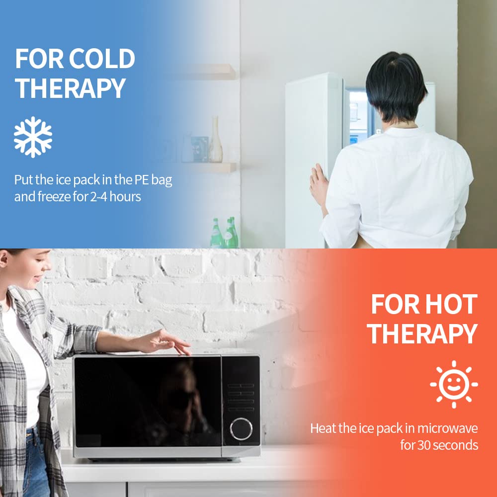 Comfpack Utilisation Mains Libres, sangle élastique favorise une application sans effort.