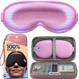 Masque ComfyNap DeepSpace noir pour obscurite maximale et confort.