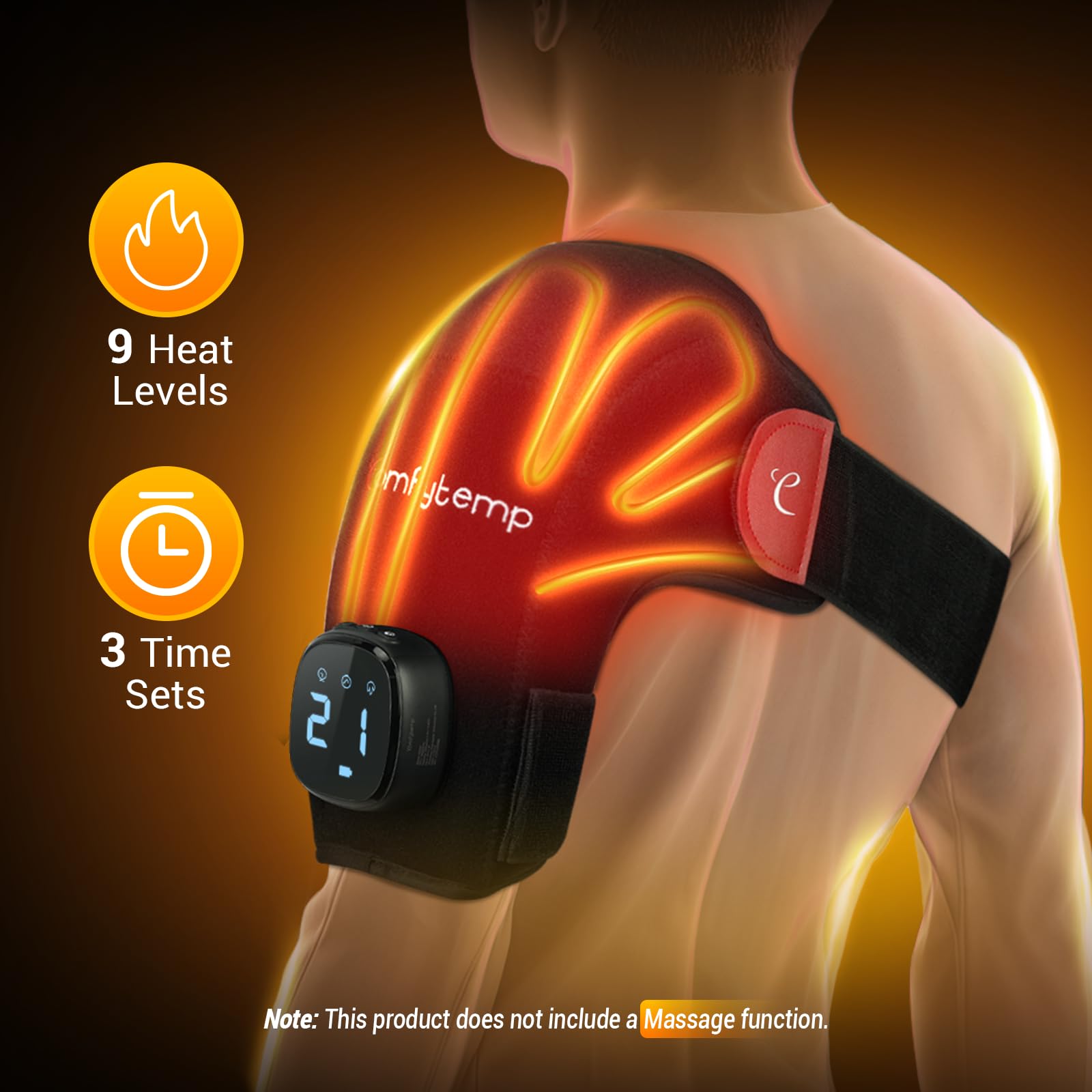 Comfytemp 9-niveaux-de-chaleur permettent d'ajuster selon les besoins.