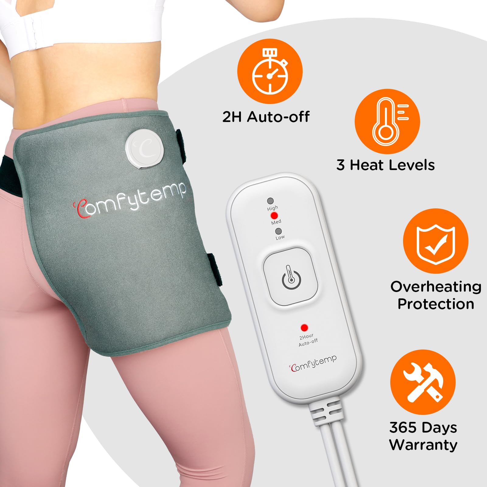 Comfytemp arrêt automatique, sécurité et économie d'énergie.
