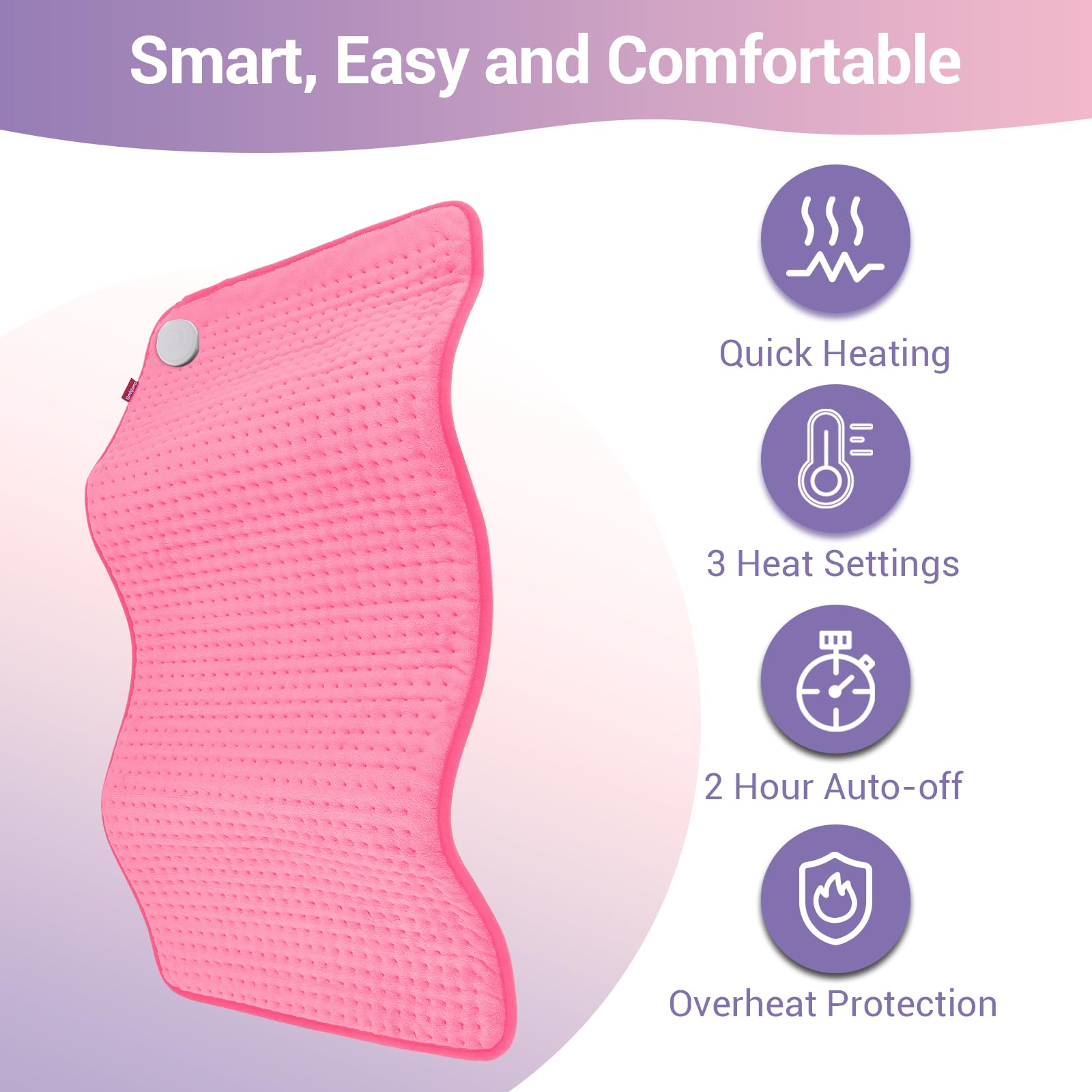 Arrêt automatique après 2 heures pour une utilisation sûre du coussin Comfytemp.