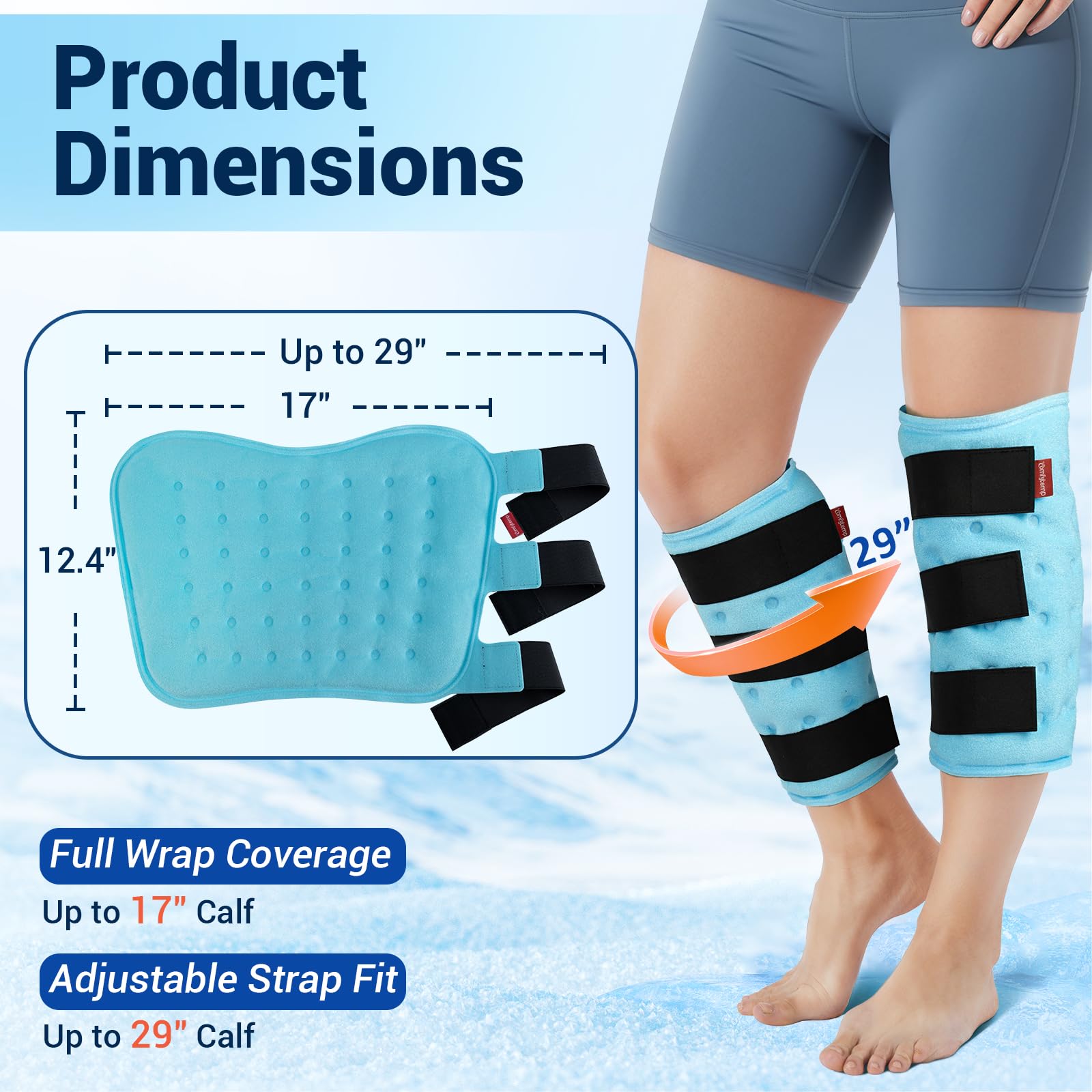 Comfytemp bandes de maintien trois voies empêchent le glissement.