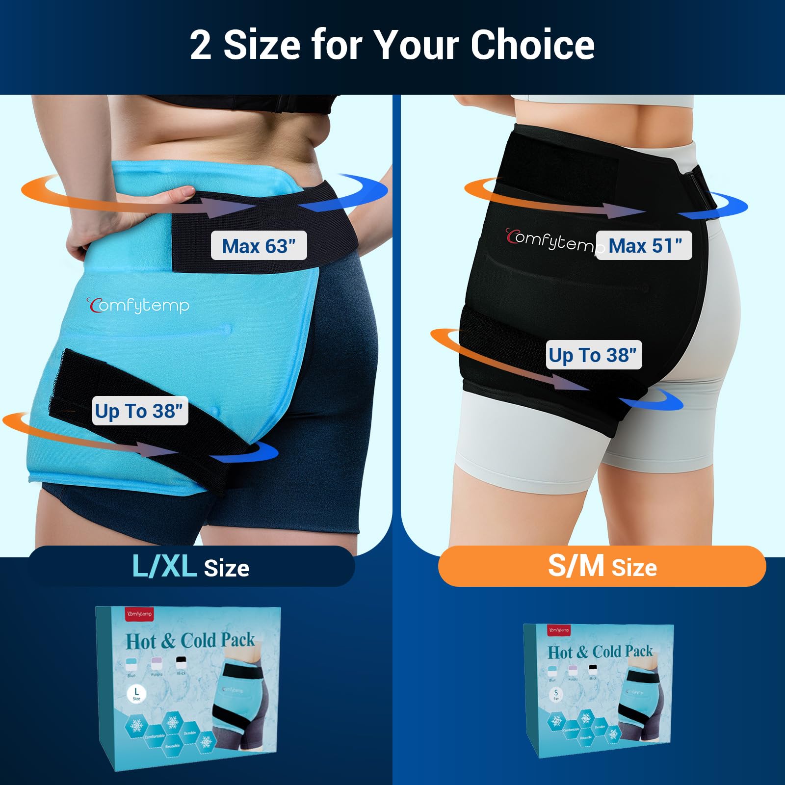 Comfytemp bandes reglables décompression: maintien sécurisé et ajustable en mouvement