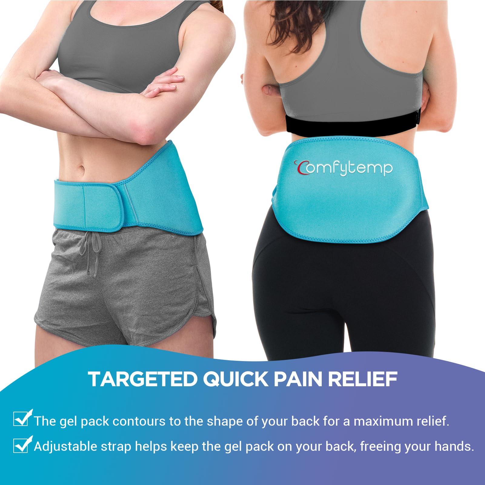 Cadeau relaxation dos Comfytemp idéal après chirurgie ou blessure lombaire.
