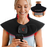 Cape Comfytemp pour épaule avec lumière rouge et infrarouge pour une détente ciblée.